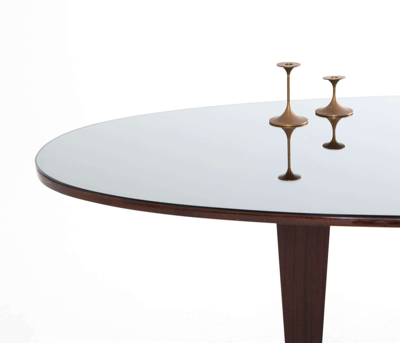 Mid-Century Modern Early Osvaldo Borsani Table with High Gloss Top