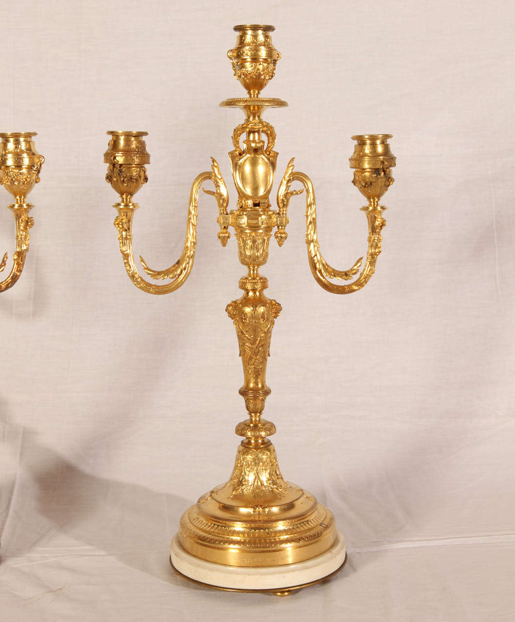 French Pair of Napoleon III Period Candelabras For Sale