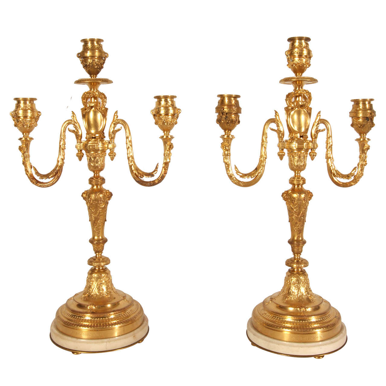 Pair of Napoleon III Period Candelabras For Sale