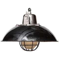 Caged Enamel Pendant