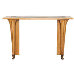 A Modern Oak Console table by Garouste and Bonetti 3