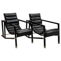 Pair of Eileen Gray Transat Chairs