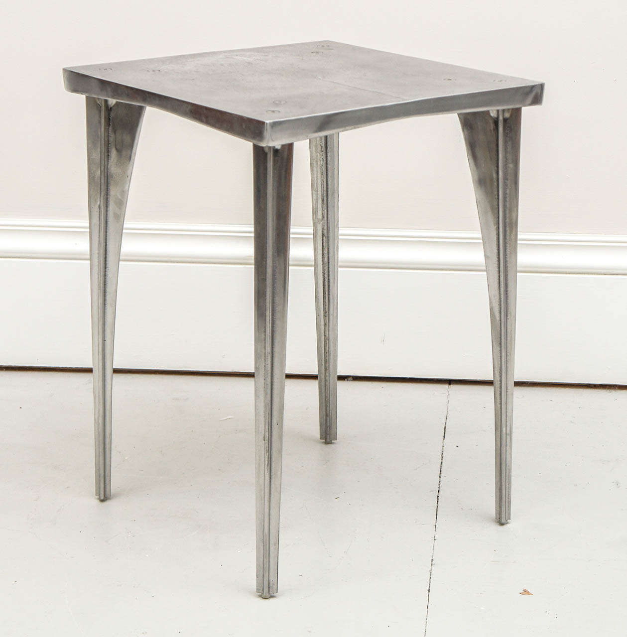 Modern Robert Josten Aluminum Side Table