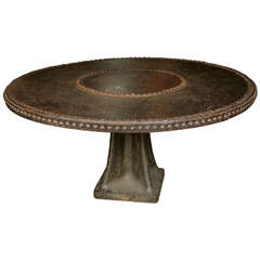 An Extraordinary Composite Industrial Tilt-Top Centre Table