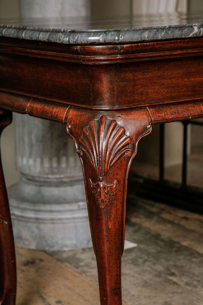 Superb Mid 18th Century Carved Mahogany Side Table 3