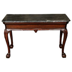 Superb Mid 18th Century Carved Mahogany Side Table
