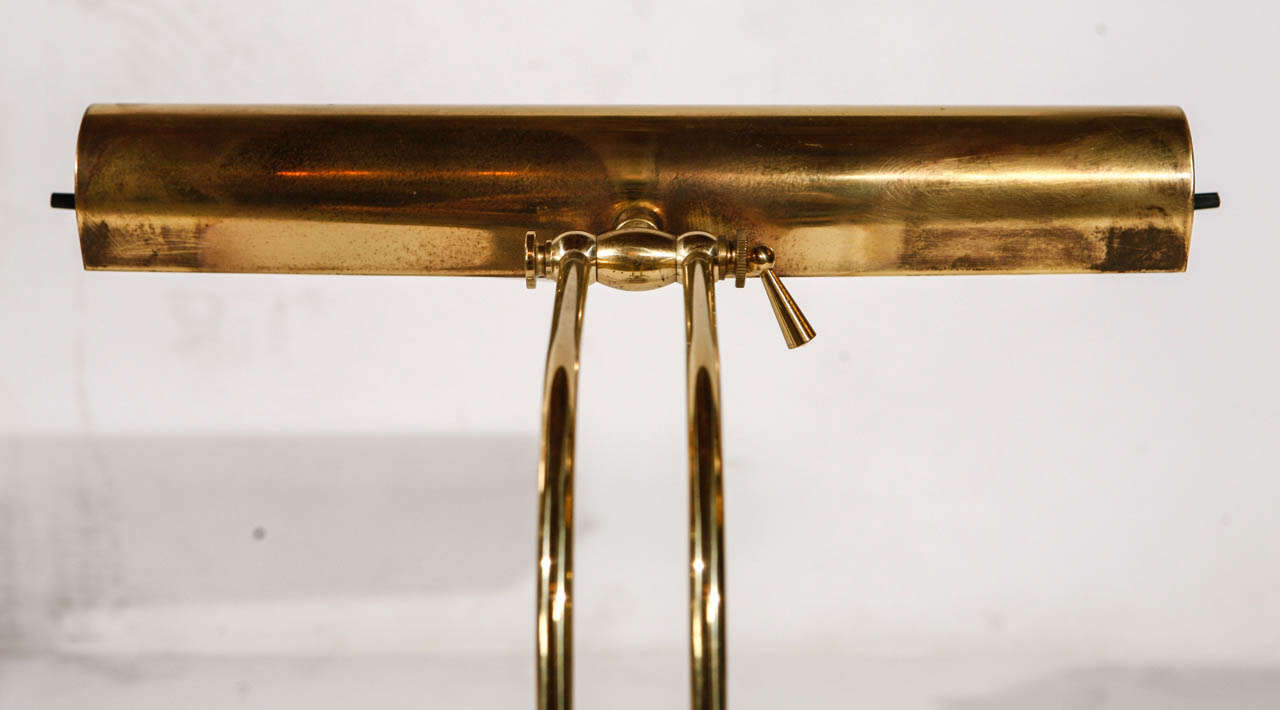 Brass and Marble Desk Lamp 1