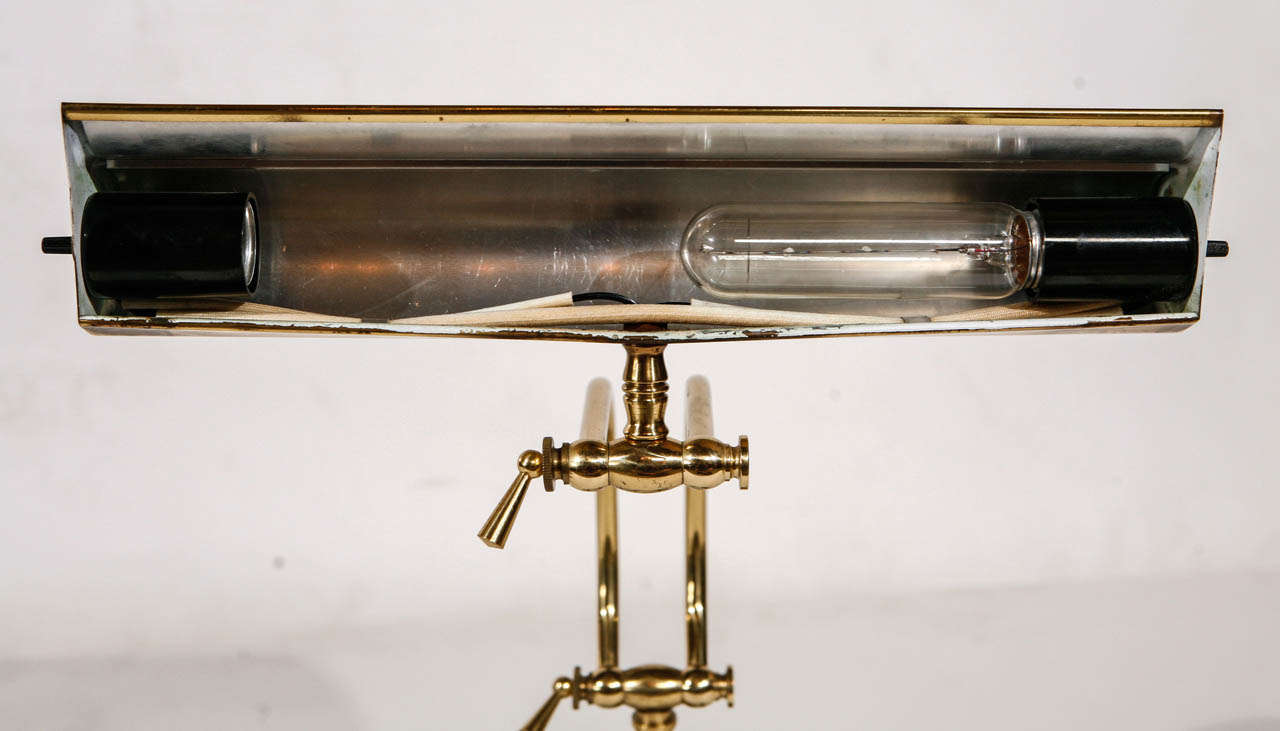 Brass and Marble Desk Lamp 3