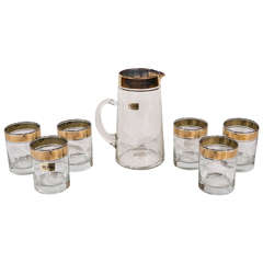 Pitcher and Six Glasses Set by Dorothy Thorpe