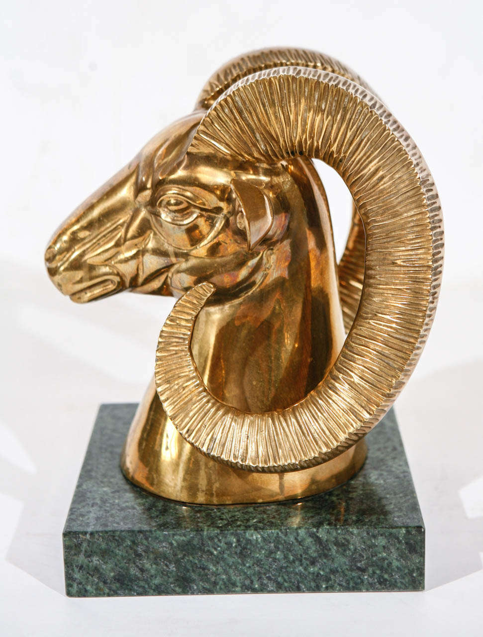 bronze ram head