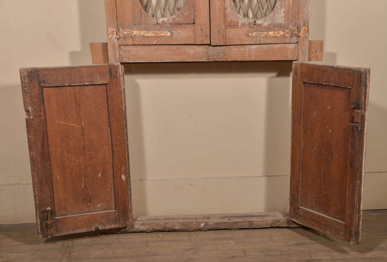 18th Century and Earlier 18th c. Italian Doors with Lattice Work Panels