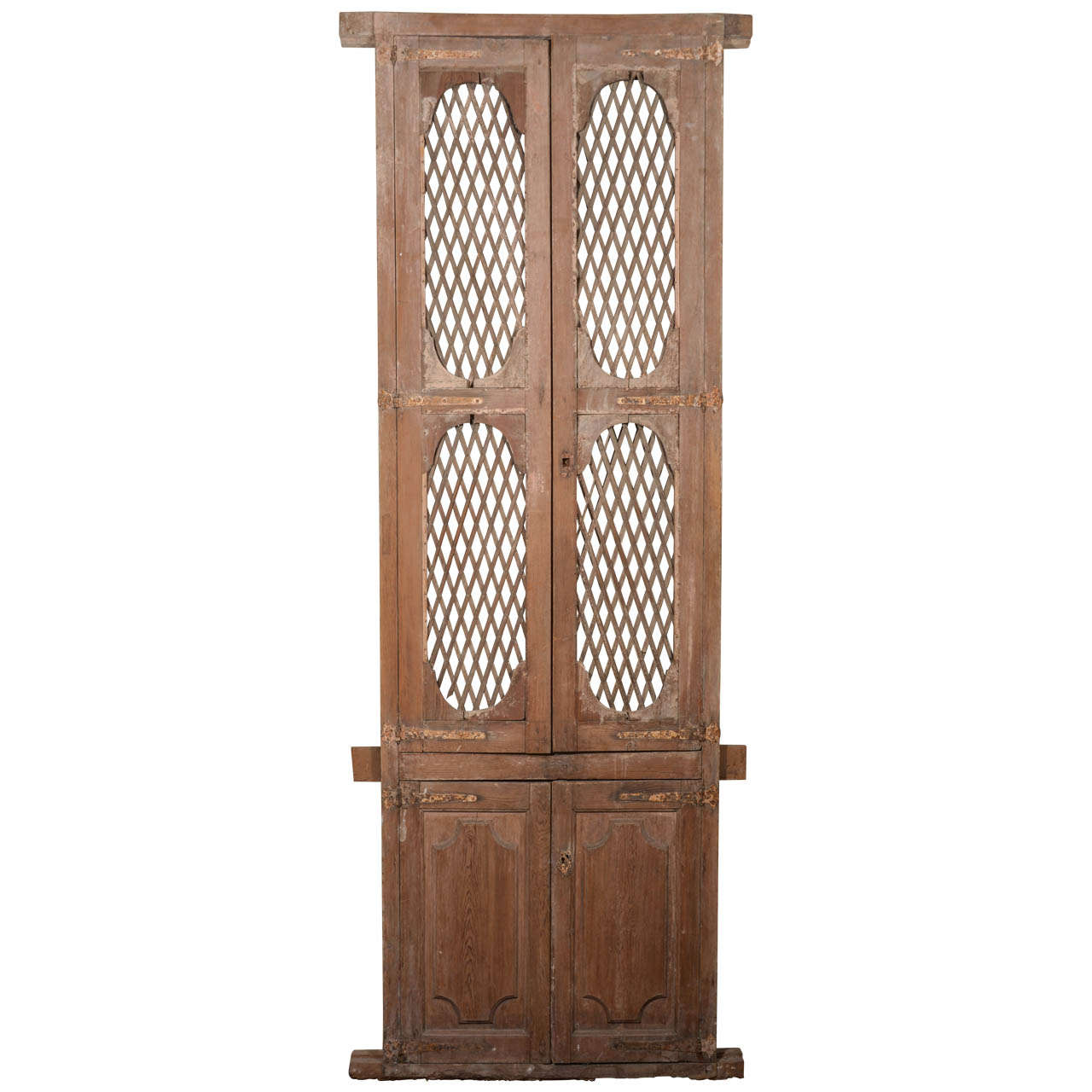 18th c. Italian Doors with Lattice Work Panels