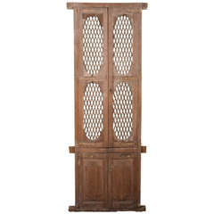 Antique 18th c. Italian Doors with Lattice Work Panels