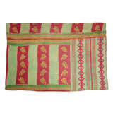 Vintage handstiitched throw in vibrant colors
