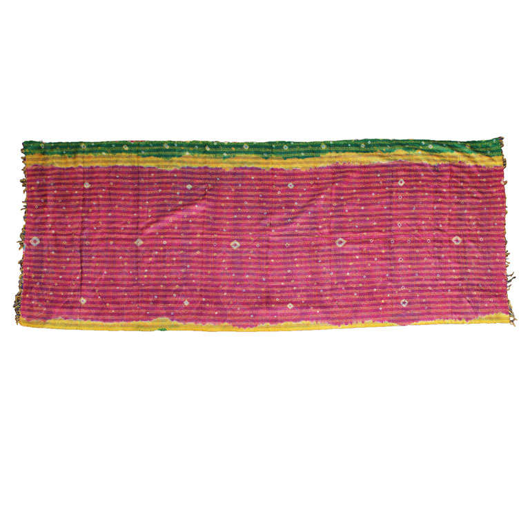 magnificently colorful silk stole