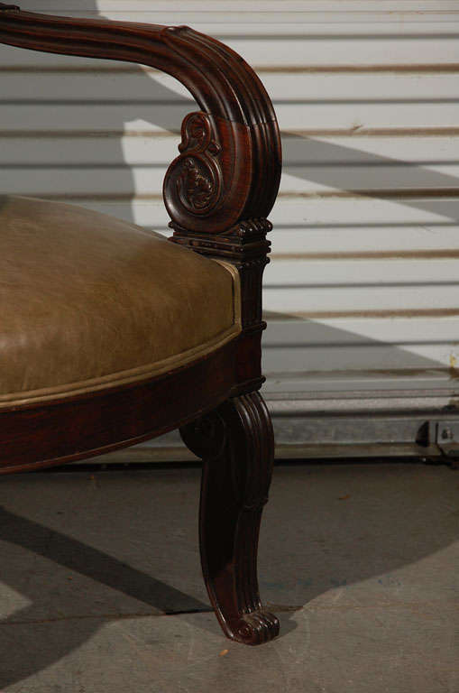 French Charles X Neoclassical Armchair For Sale