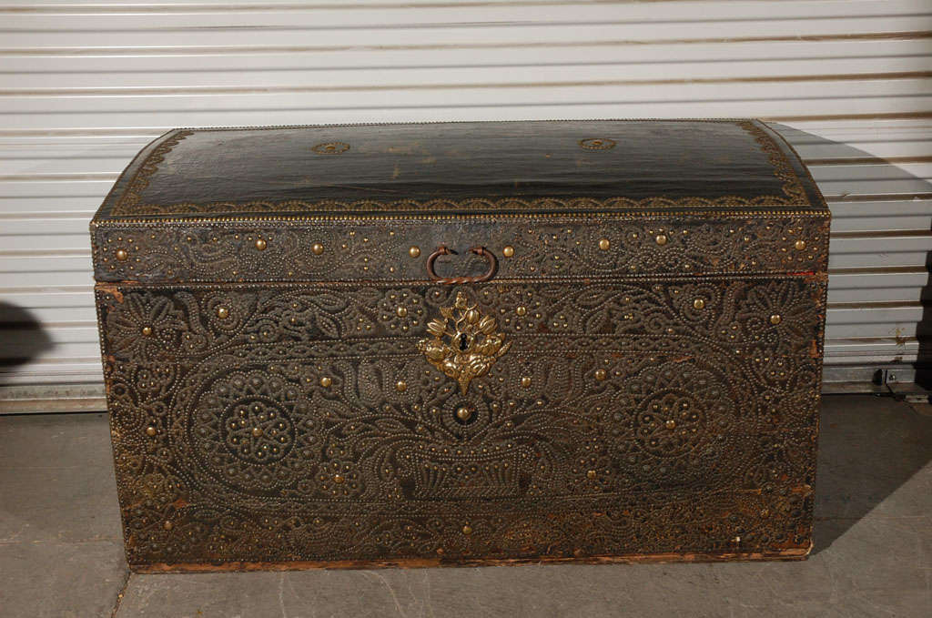 Anglo Indian Blanket Trunk at 1stdibs