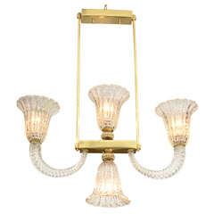 Barovier & Toso Art Glass Pendant Chandelier