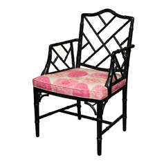 Ebonized Bamboo Chair