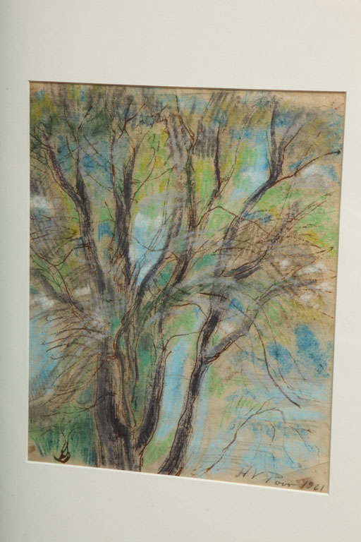 Henry Varnum Poor Pastel Drawing