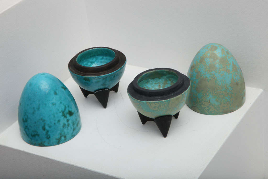 Mid-20th Century Hans Hedberg Egg Boxes