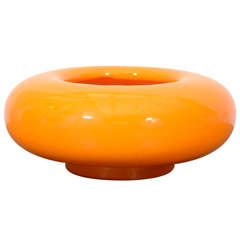 Retro Orange Ceramic Bowl