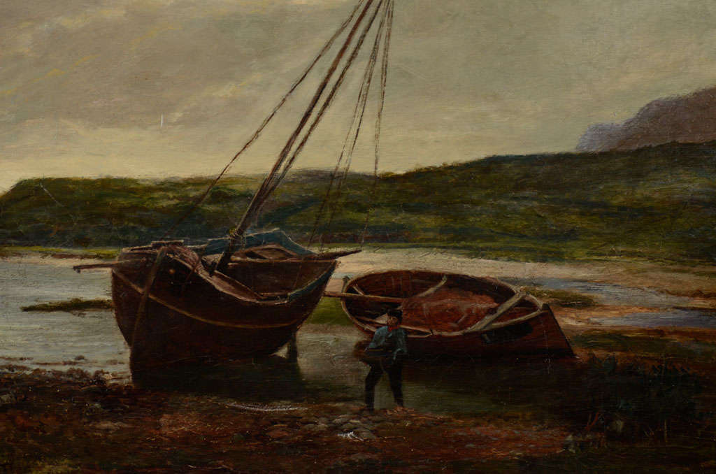 Scottish 19th Century Oil on Canvas 