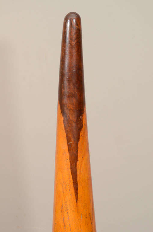 19th Century Sailor's Fid Made of Lignum Vitae and Brass For Sale 1