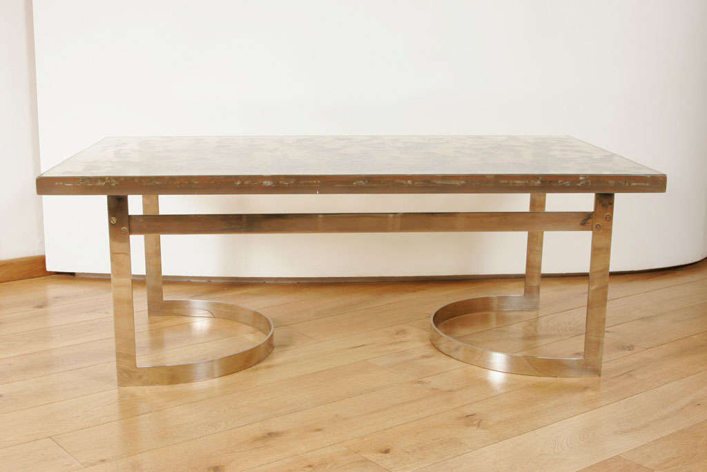 1970's Resin and Metal Coffee Table 1