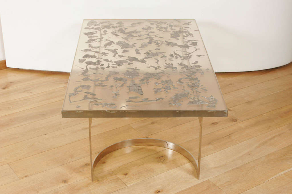 1970's Resin and Metal Coffee Table 4