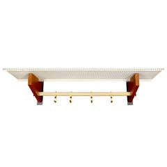 Modernist Wall Hung Coat Rack Console