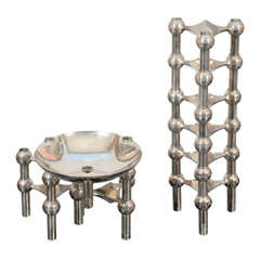 Cesar Stoffi for Nagel Modular Sculptural Candelabrum Cesar Stoffi for Nagel Modular Sculptural Candelabrum