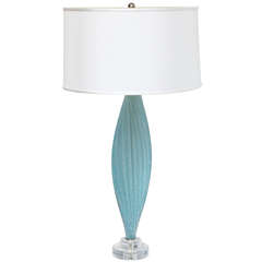 Beautiful Blue Murano Lamp
