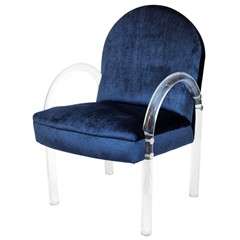 Vintage Set of Eight Lucite Dining Chairs from the Pace Collection