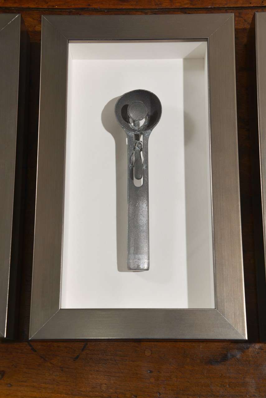 20th Century Individual vintage Ice Cream Scoops Framed