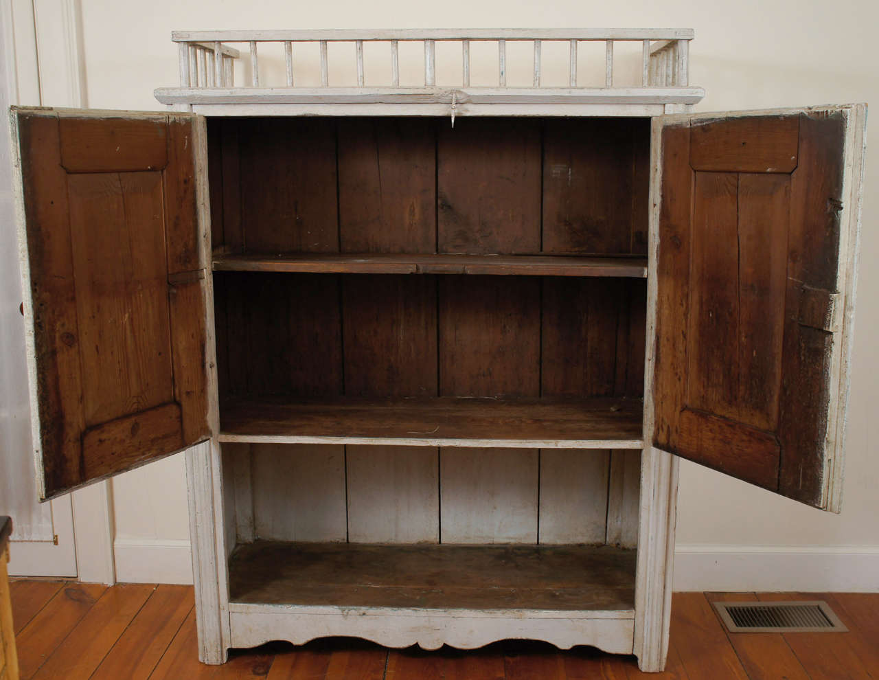 French Jam Cupboard with Gallery at 1stdibs