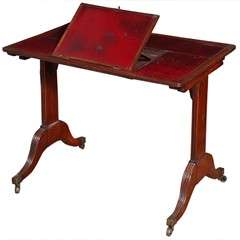 A Regency Leather Topped Mahogany Writing Desk