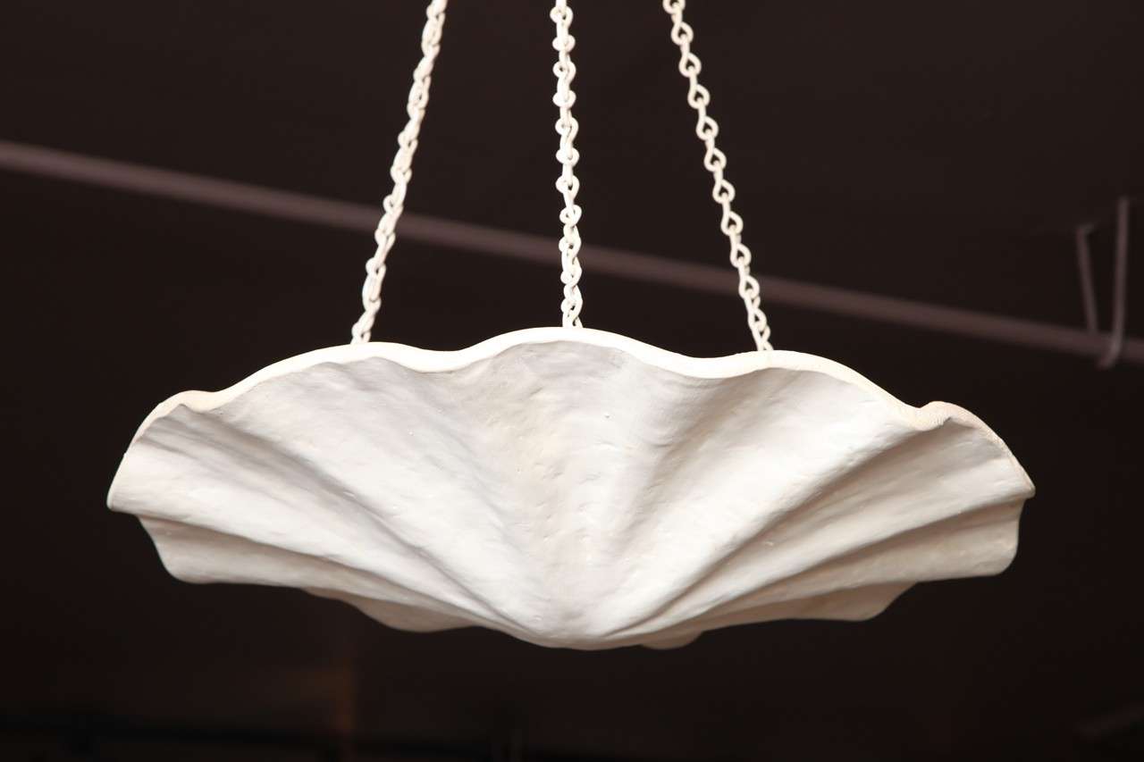 American A Frances Elkins Plaster Plafonnier