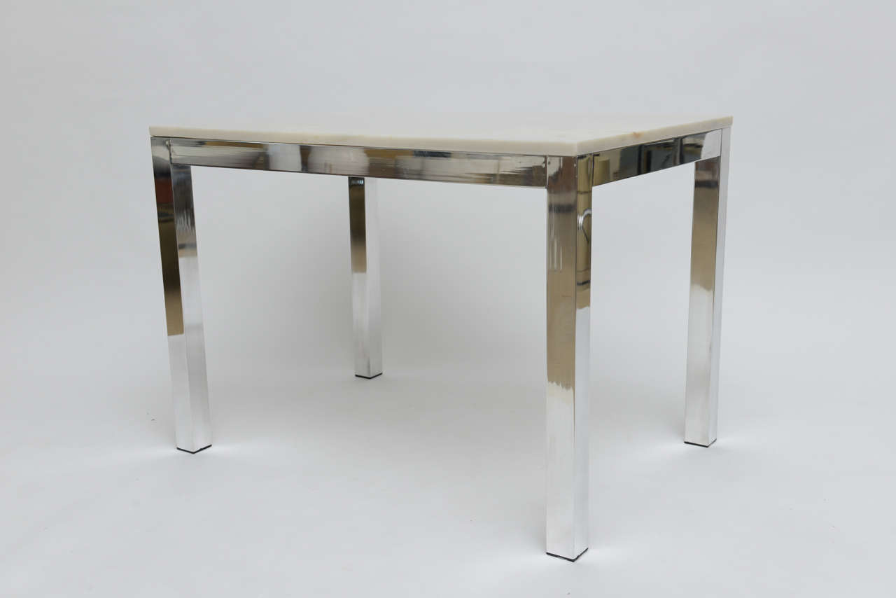 Marble alum side tables