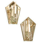 Pair Of French Mirrored Sconces