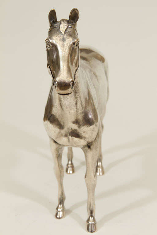 British Sterling Silver Model of  a Horse