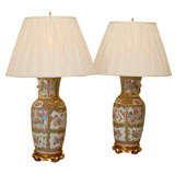 Pair of Canton Lamps