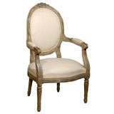 French Painted Arm Chair