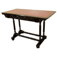 Anglo Indian Ebony Writing/Sofa Table, Ceylon, c. 1860