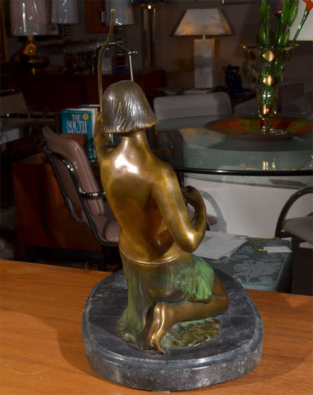 Female Bronze of Archer Signed D.H. Chiparus 4