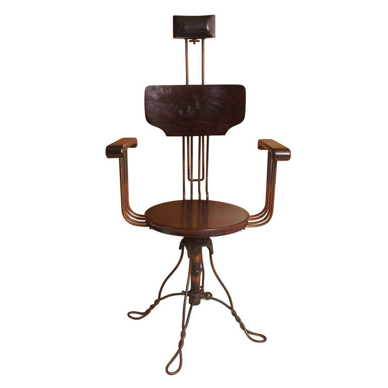 Adjustable Swivel Armchair For Sale at 1stDibs