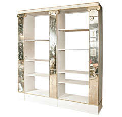 Outstanding 40s/50s Italian mirrored Display Case/ Bookcase