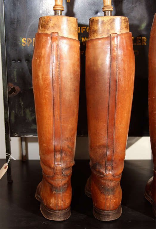 Antique Leather Riding Boots 1