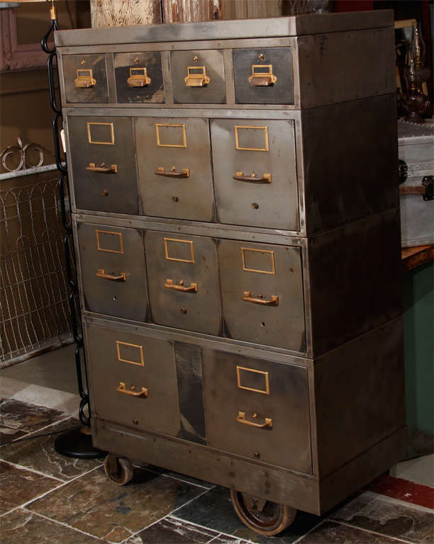 20th Century Stacking Steel Cabinet