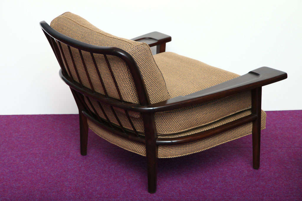 Rare lounge Chair and Ottoman by Paul Laszlo In Excellent Condition In New York, NY
